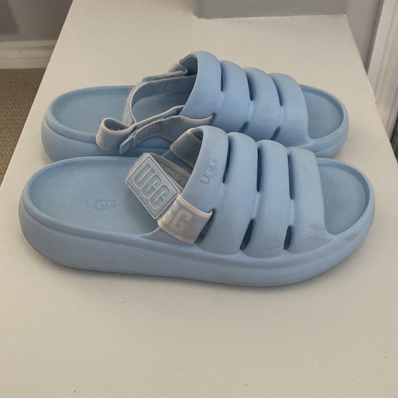 ❗️SOLD❗️Ugg Baby Blue Sports Yeah Eva Rubber Sandals Size 10 - Picture 3 of 7